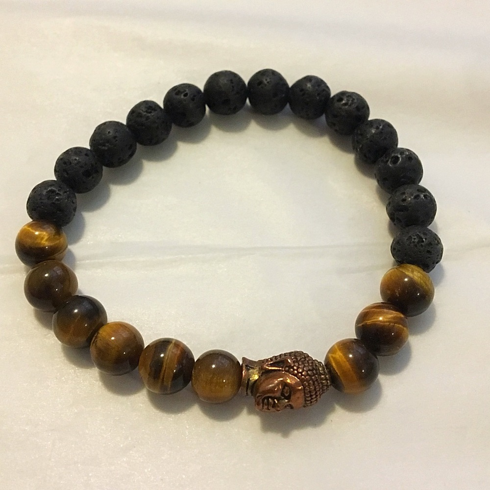 Bracelet Volcano Rock 🌋 Unisex Buddha NEW